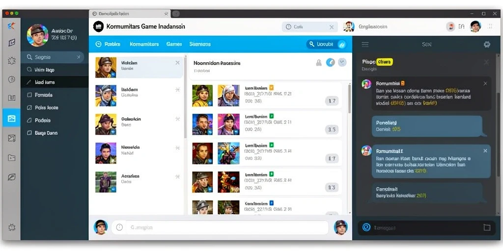 Screenshot menunjukkan interaksi multiplayer antara pemain.